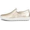 imageECCO Mens Soft 7 SlipOn 20 SneakerPure White Gold