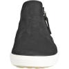 imageECCO Womens Soft 7 Side Zip Bootie SneakerBlack Nubuck