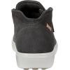 imageECCO Womens Soft 7 Side Zip Bootie SneakerDark Shadow Nubuck