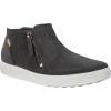 imageECCO Womens Soft 7 Side Zip Bootie SneakerDark Shadow Nubuck