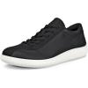 imageECCO Womens Soft Zero Lace Up SneakerBlackBlack