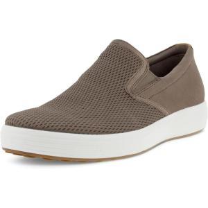 imageECCO Mens Soft 7 SlipOn 20 SneakerTaupeTaupeLion