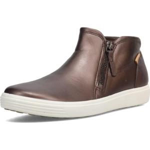 imageECCO Womens Soft 7 Side Zip Bootie SneakerBrown
