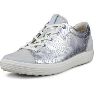 imageECCO Womens Soft 7 SneakerPure SilverConcrete Floral