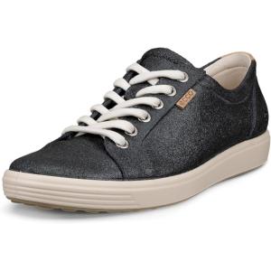 imageECCO Womens Soft 7 SneakerSilver Metallic Suede
