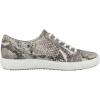 imageECCO Womens Soft 7 GoreTex Tie SneakerLimestoneBlack Snake