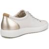 imageECCO Womens Soft 7 GoreTex Tie SneakerWhitePure White Gold Exclusive