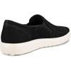 imageECCO Womens Soft 7 Woven Slip On 20 SneakerBlack Nubuck