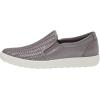 imageECCO Womens Soft 7 Woven Slip On 20 SneakerGravity Metallic