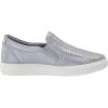 imageECCO Womens Soft 7 Woven Slip On 20 SneakerSilver Grey Metallic