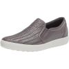 imageECCO Womens Soft 7 Woven Slip On 20 SneakerGravity Metallic