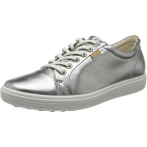 imageECCO Womens Soft 7 GoreTex Tie SneakerSilver Alusilver 1708