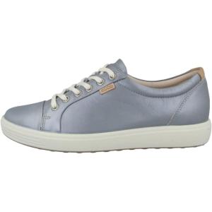 imageECCO Womens Soft 7 GoreTex Tie SneakerSilver Grey Metallic
