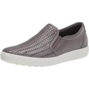 imageECCO Womens Soft 7 Woven Slip On 20 SneakerGravity Metallic