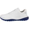 imageECCO Mens Lt1 Hybrid Waterproof Golf ShoeWhiteBlue