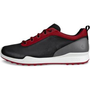 imageECCO Mens Biom Hybrid Bny Waterproof Golf ShoeBlackChili Red