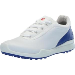 imageECCO Mens Biom Hybrid Bny Waterproof Golf ShoeWhiteMazarine Blue