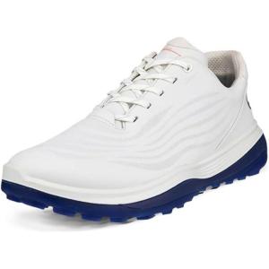imageECCO Mens Lt1 Hybrid Waterproof Golf ShoeWhiteBlue