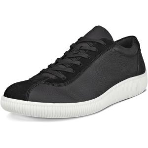 imageECCO Mens Soft Zero Lace Up SneakerBlackBlack