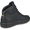 imageECCO Mens Soft 60 Hi Top SneakerBlack Pebbled Leather
