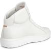 imageECCO Mens Soft 60 Hi Top SneakerWhite Pebbled Leather