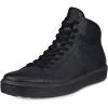 imageECCO Mens Soft 60 Hi Top SneakerBlack Pebbled Leather