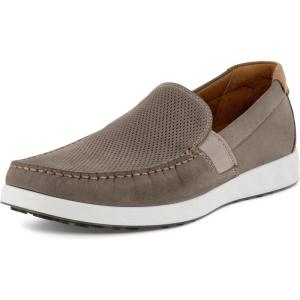 imageECCO Mens Lite Moc Summer Driving Style LoaferWarm GreyCognac Summer Perforated