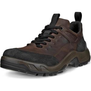 imageECCO Mens Offroad Waterproof Lace Up Hiking ShoeBlack NubuckMocha Oil Nubuck