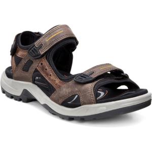 imageECCO Mens Yucatan Sport SandalEspressoCocoa BrownBlack Nubuck