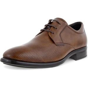 imageECCO Mens Citytray Plain Toe Tie OxfordAmber