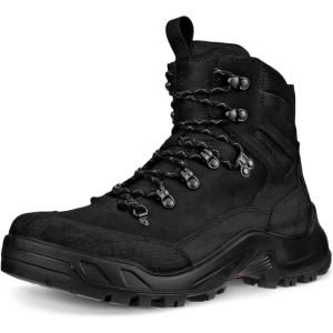 imageECCO Mens Offroad Waterproof High Lace Up Hiking BootBlack NubuckBlack Oil Nubuck