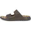 imageECCO Mens Cozmo Two Band Slide SandalDark Clay Suede