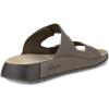 imageECCO Mens Cozmo Two Band Slide SandalDark Clay Suede