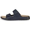 imageECCO Mens Cozmo Two Band Slide SandalMarine Nubuck