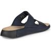 imageECCO Mens Cozmo Two Band Slide SandalMarine Nubuck