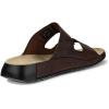 imageECCO Mens Cozmo Two Band Slide SandalPotting Soil Nubuck