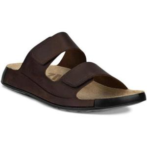 imageECCO Mens Cozmo Two Band Slide SandalPotting Soil Nubuck