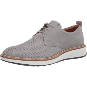 imageECCO Mens St1 Hybrid Plain Toe OxfordWild Dove Nubuck Perforated