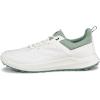 imageECCO Mens Core Lace Waterproof Golf ShoeWhiteSedum Green