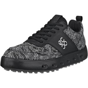 imageECCO Mens Street 720 Ds Goretex Waterproof Golf ShoeBlack Golf Course Print