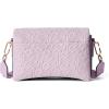 imageECCO Large Pinch CrossbodyLavender Mist Quilted Wave Leather