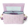imageECCO Large Pinch CrossbodyLavender Mist Quilted Wave Leather