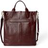 imageECCO NorthSouth Tote Soft TravelBurgundy Shine Pebbled Leather