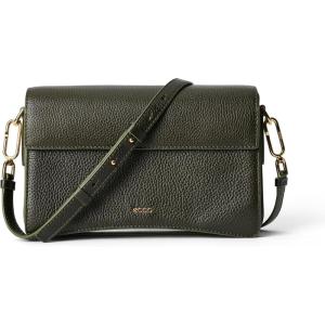 imageECCO Large Pinch CrossbodyGreen Pine Pebbled Leather