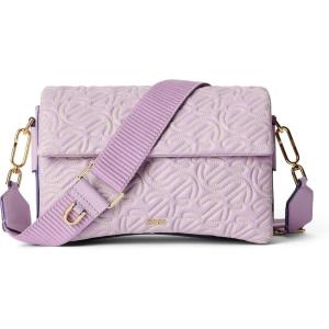 imageECCO Large Pinch CrossbodyLavender Mist Quilted Wave Leather