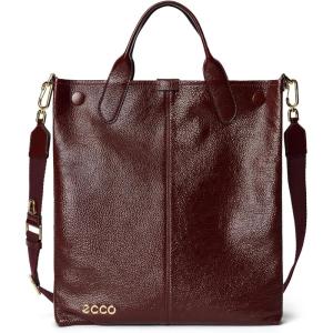 imageECCO NorthSouth Tote Soft TravelBurgundy Shine Pebbled Leather