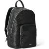 imageECCO Large Round Back Pack Black Jacquard Wave Leather
