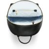 imageECCO Medium Round Back Pack Black Jacquard Wave LeatherBlack Pebbled Leather