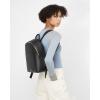 imageECCO Medium Round Back Pack Black Jacquard Wave LeatherBlack Pebbled Leather