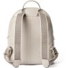 imageECCO Medium Round Back Pack Black Jacquard Wave LeatherTaupe Pebbled Leather